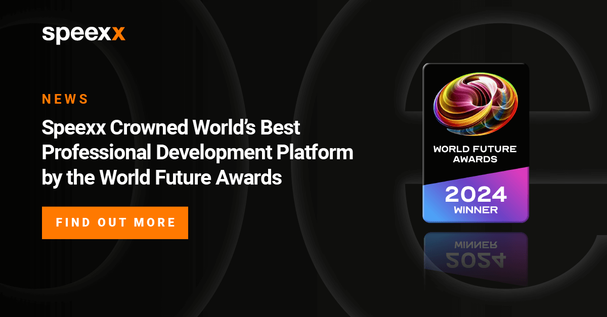 Speexx Is Named The Worlds Best Professional Development Platform By