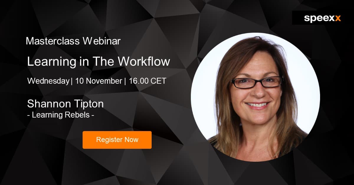 Learning in The Flow of Work - Speexx Masterclass Webinar