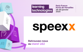 Speexx stand L62 Learning Technologies Paris